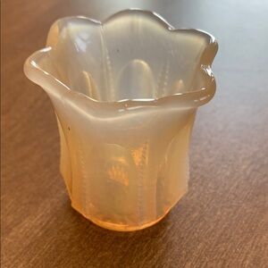 Fenton glass toothpick holder